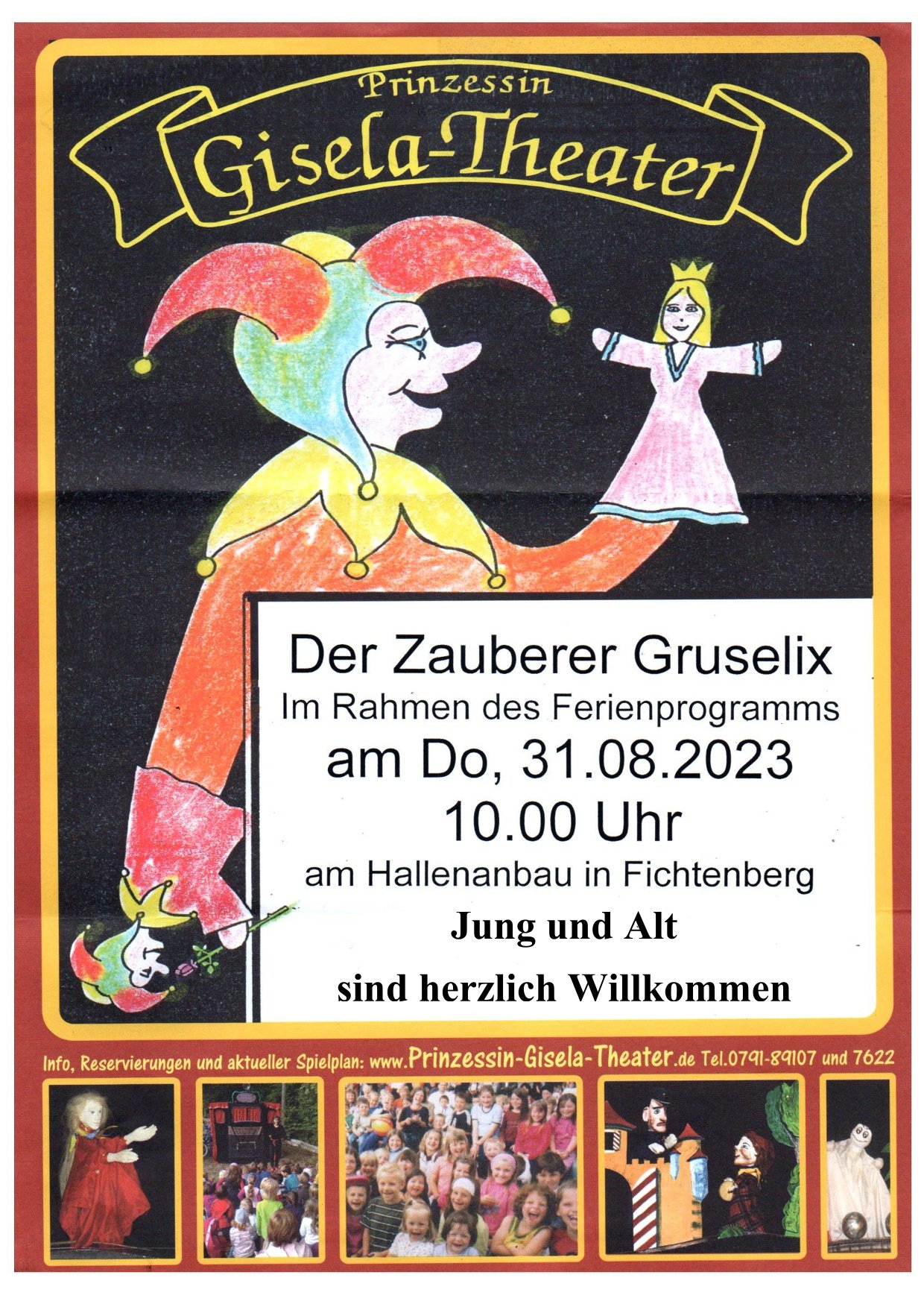 Plakat Prinzessin Gisela Theater