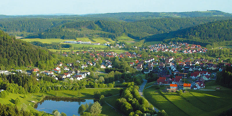 Luftbild der Gemeinde