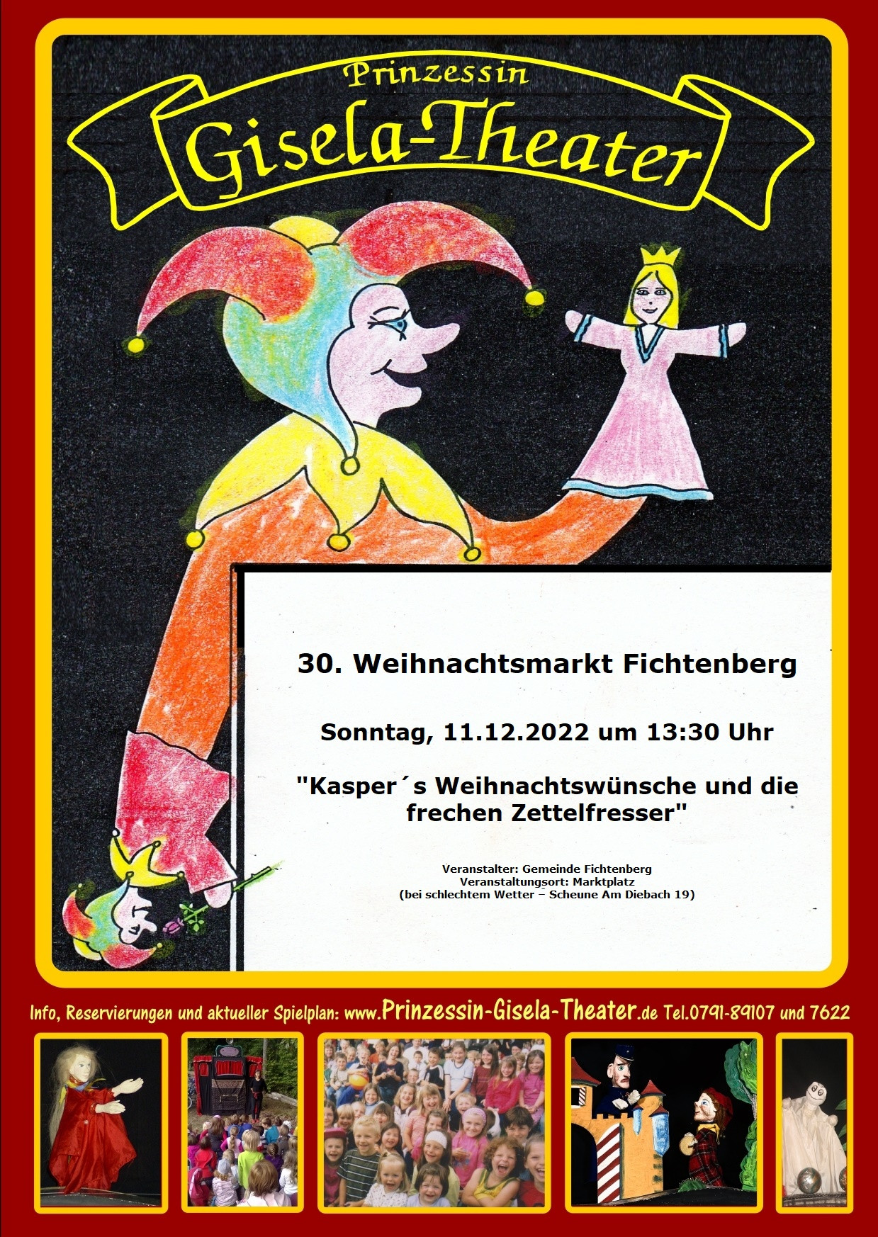 Plakat Prinzessin Gisela-Theater